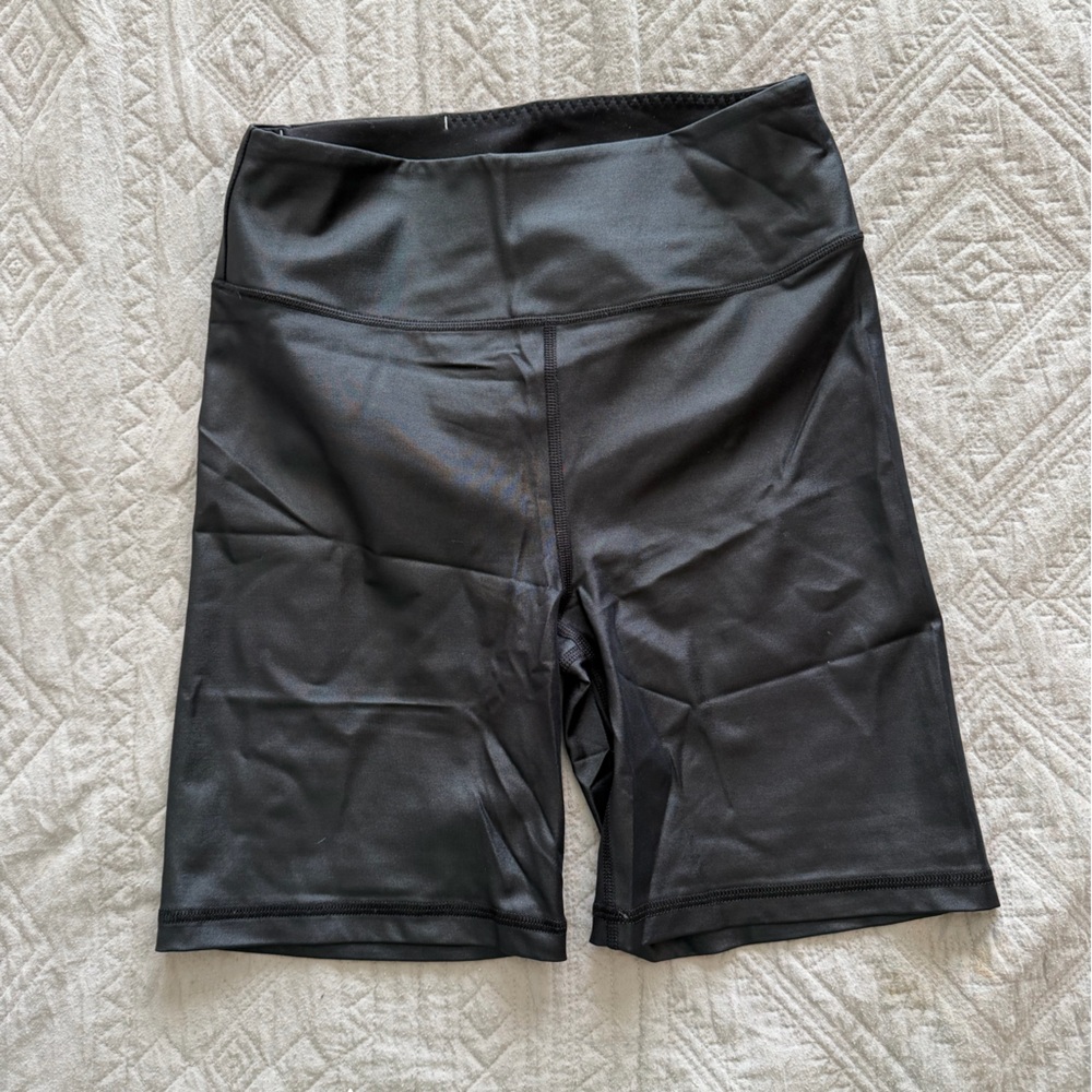 Black High-Waisted Athletic Shorts